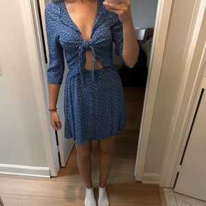 Blue Floral Abercrombie Mini Dress